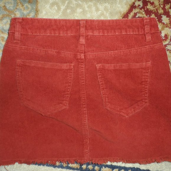 Rust Corduroy Indigo Rein Skirt- Size 1 - Picture 2 of 3